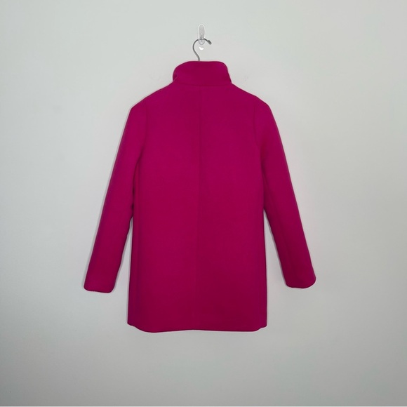J. Crew Bright Pink City Cocoon Coat Wool trending preppy - Picture 10 of 13
